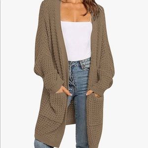 Women’s Kimono Long Batwing Sleeve Open Front Sweater